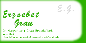 erzsebet grau business card